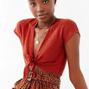 Out From Under / Urban Outfitter Tie Front Crop